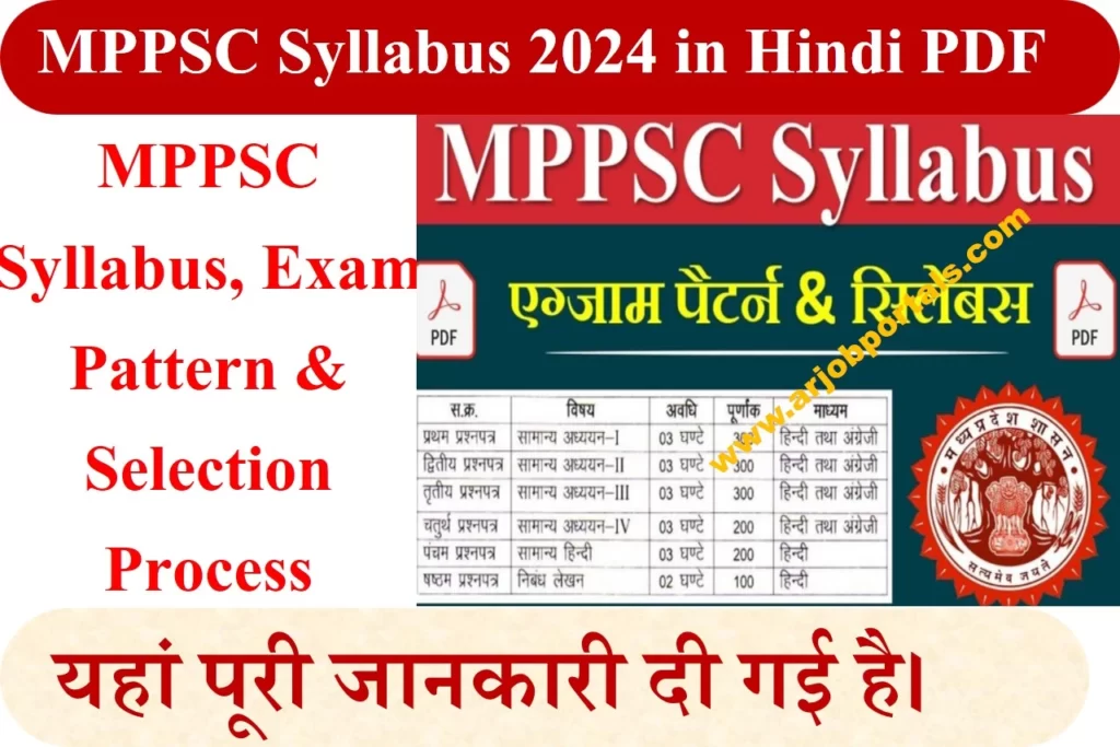 MPPSC Syllabus 2025