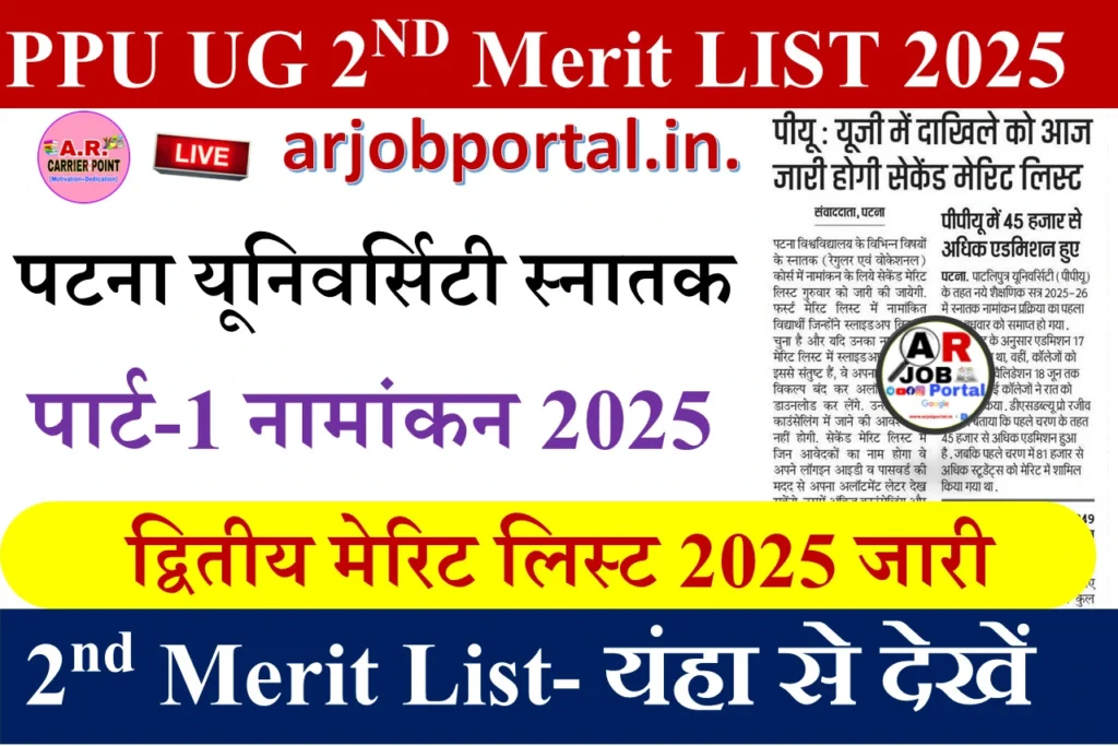 पटना विश्वविद्यालय स्नातक पार्ट-1 नामांकन 2025