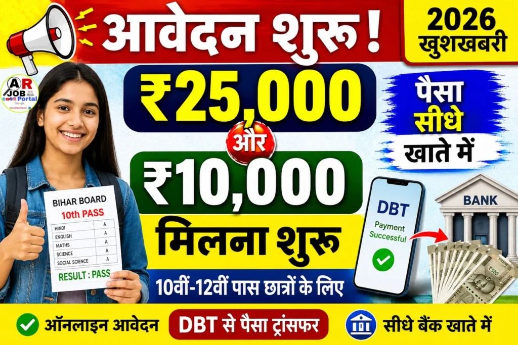 मैट्रिक इंटर पास प्रोत्साहन राशि 2026