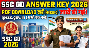 SSC GD Constable Answer Key 2026 Download PDF (Released)