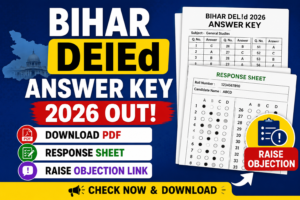 Bihar DElEd Answer Key 2026 Out