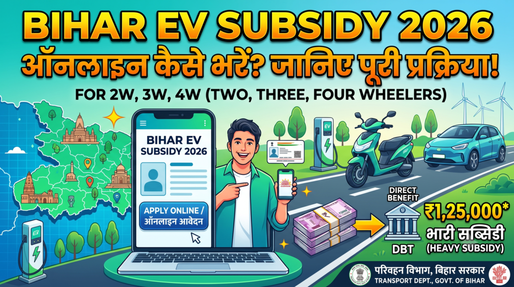 Bihar EV Subsidy Online Form 2026