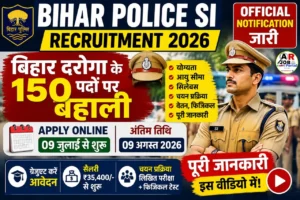 Bihar Police SI Recruitment 2026 | बिहार दरोगा के 150 पदों पर बहाली