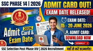 SSC Selection Post Phase 14 Admit Card 2026 Application Status & Exam Date Released